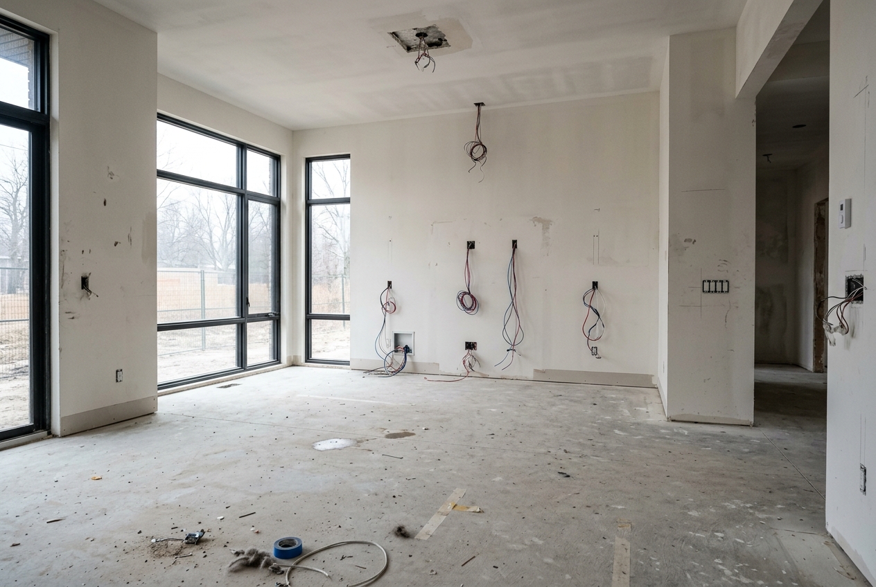 Dom smart home przed stagingiem (stan wyjściowy)